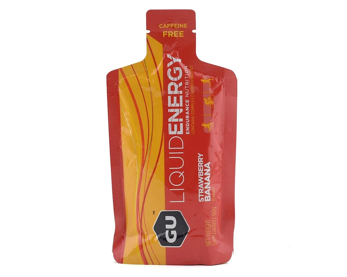 GU Liquid Energy Gel (Strawberry Banana) (12 | 2.1oz Packets) - view 2